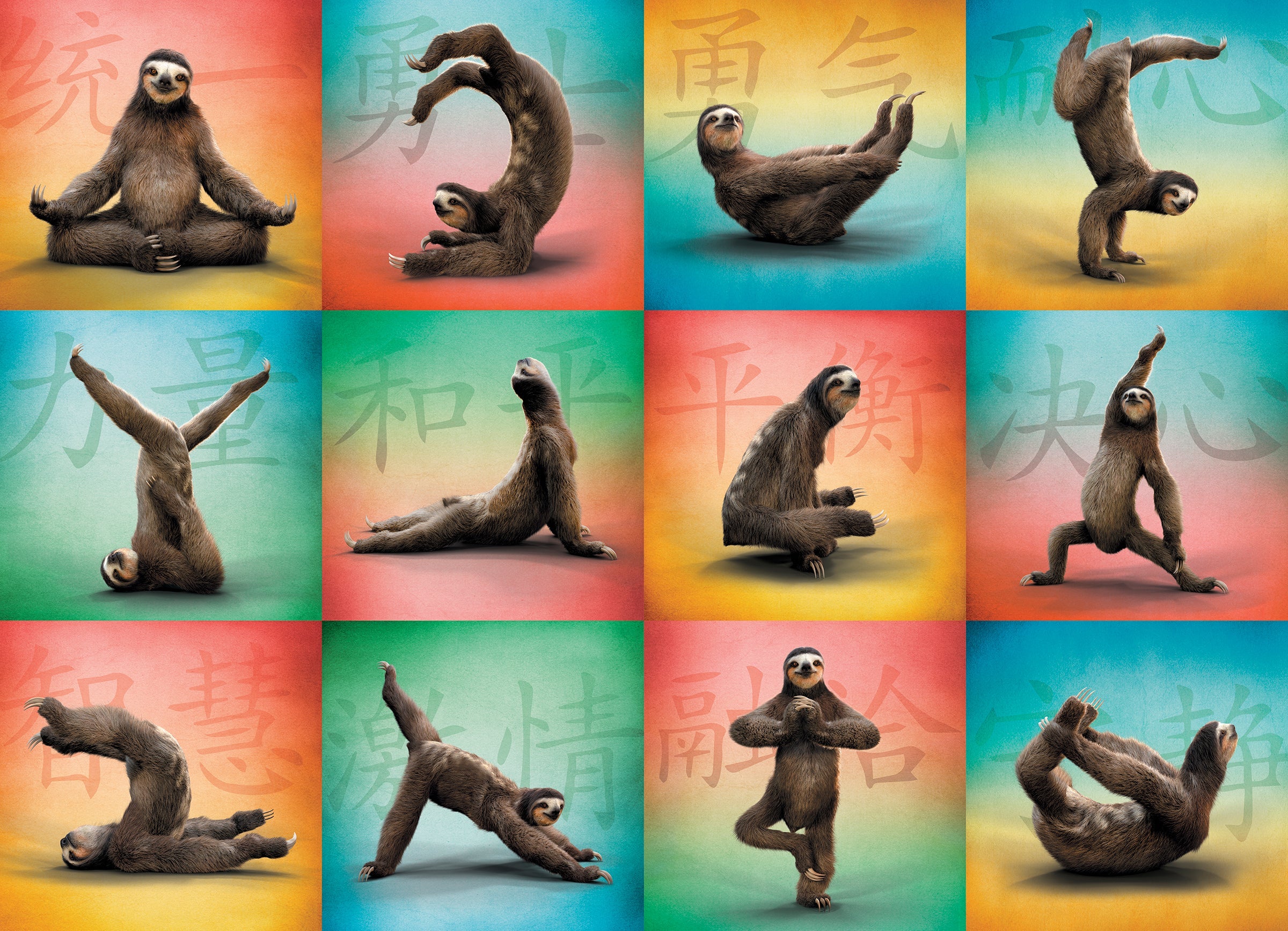 Sloth Yoga 1000 Piece - Jigsaw Puzzle