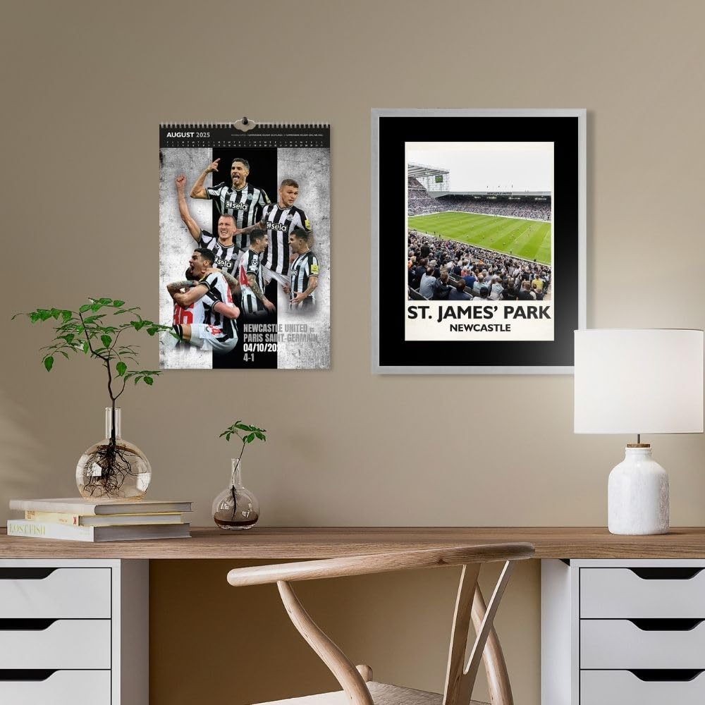 2025 Newcastle United Fc - A3 Deluxe Wall Calendar