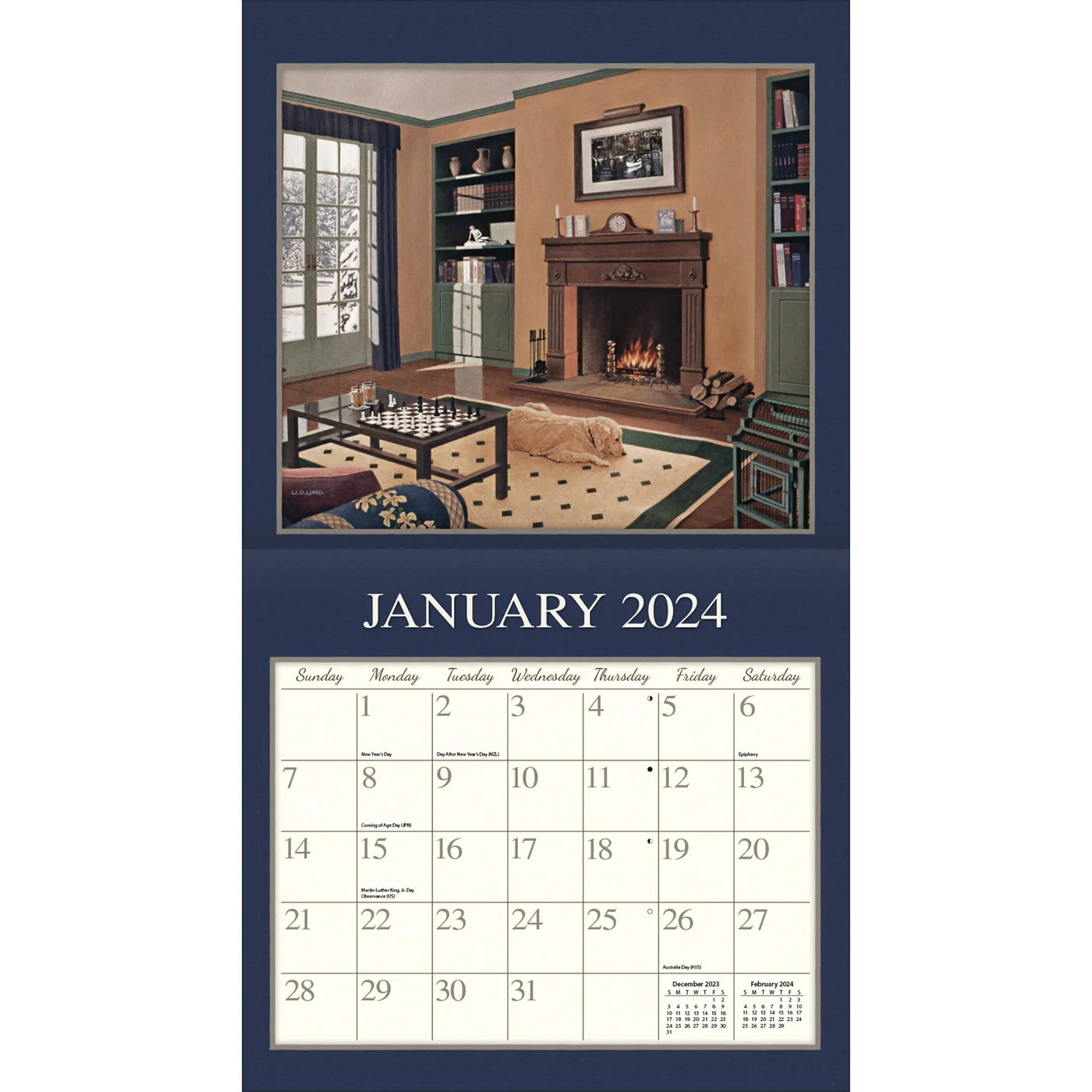 2024 LANG Cottage Country By David Ward - Deluxe Wall Calendar
