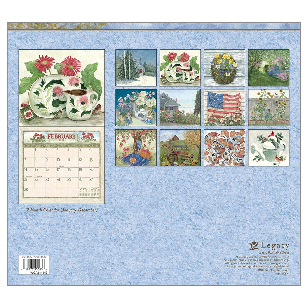 2027 Garden Path - Deluxe Wall Calendar by Susan Winget