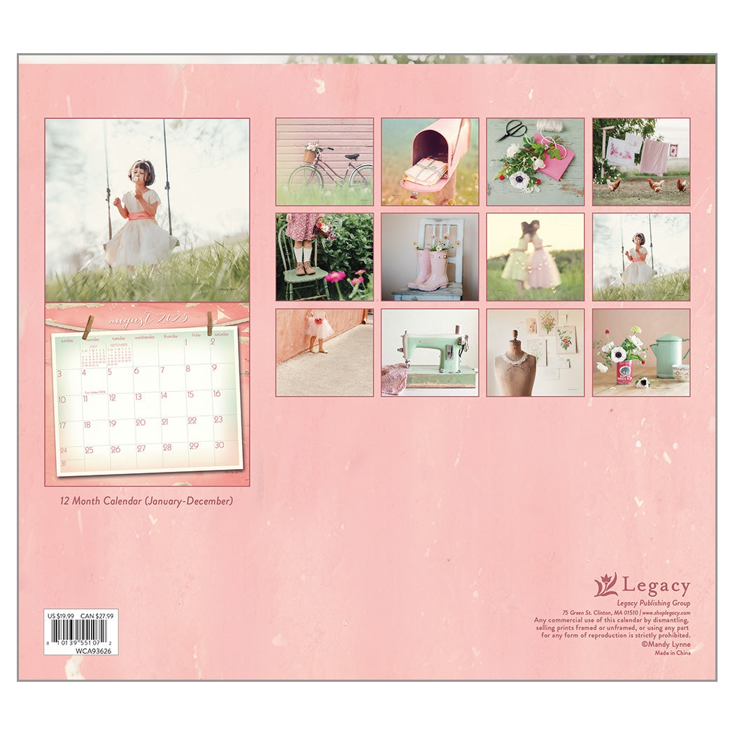 2025 Legacy Vintage Pink - Deluxe Wall Calendar