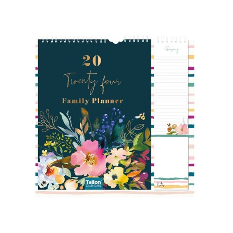 2024 Flower Family Organiser - Deluxe Wall Calendar
