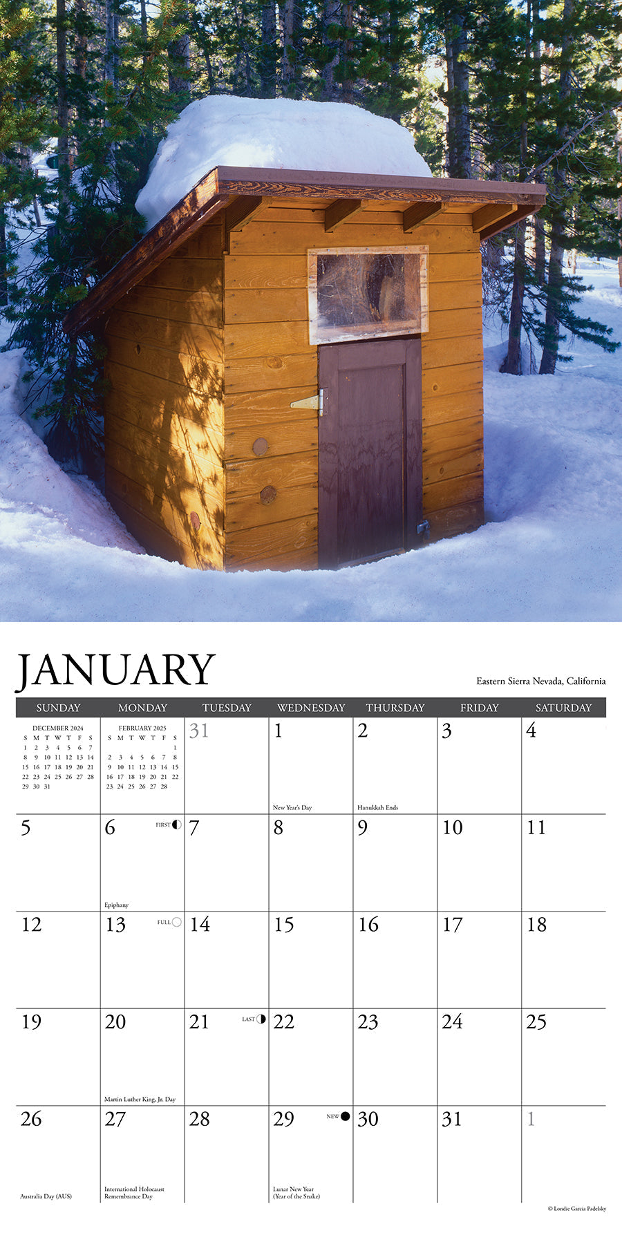 2025 Outhouses - Square Wall Calendar (US Only)