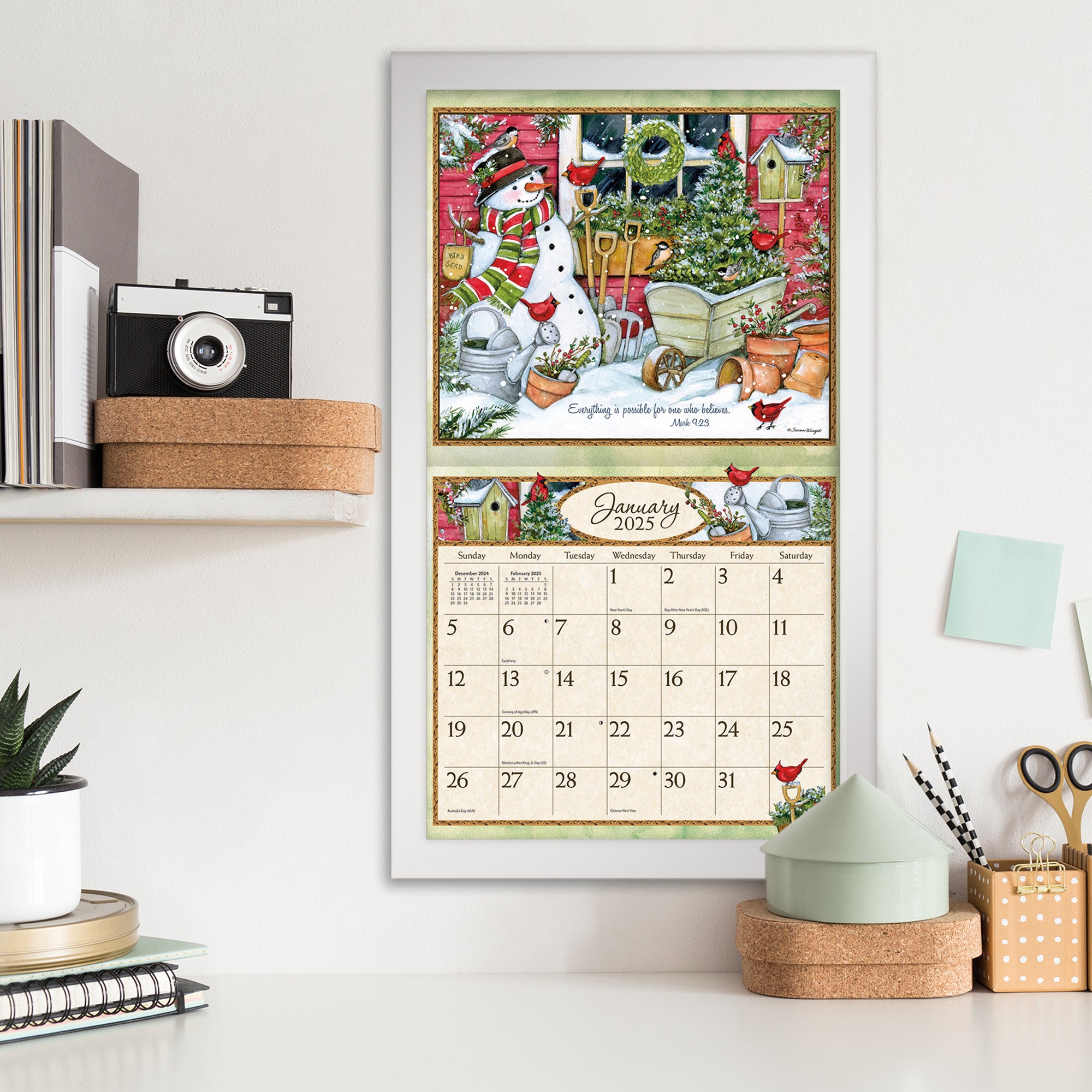 2025 LANG Bountiful Blessings By Susan Winget  - Deluxe Wall Calendar