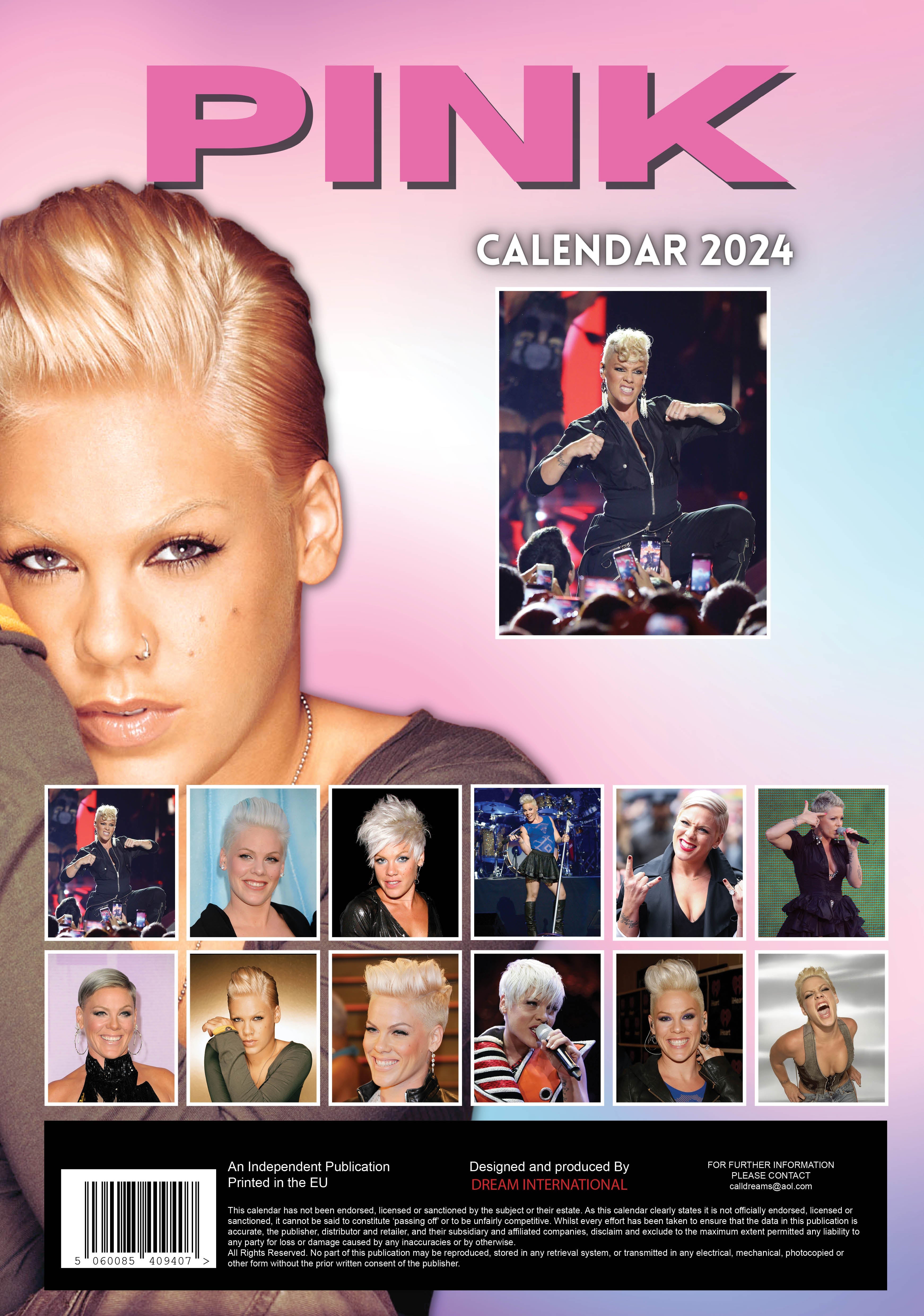 2024 Pink - A3 Wall Calendar