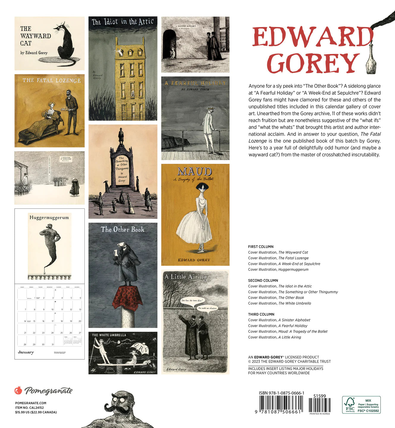 2024 Edward Gorey Square Wall Calendar   Ed8ab8d06f0183df4098f42a799bbe6e 