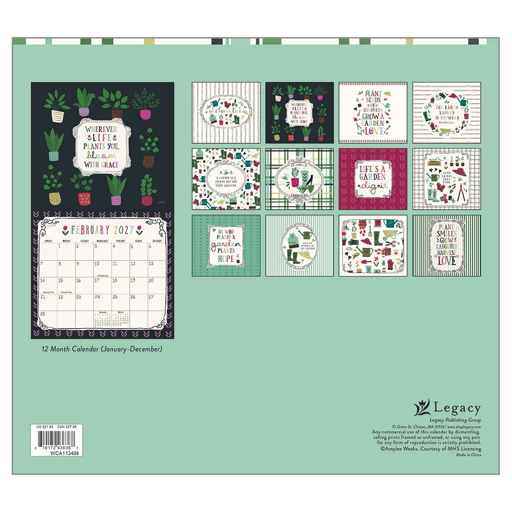 2027 Just Dig It - Deluxe Wall Calendar by Melanie Mikecz