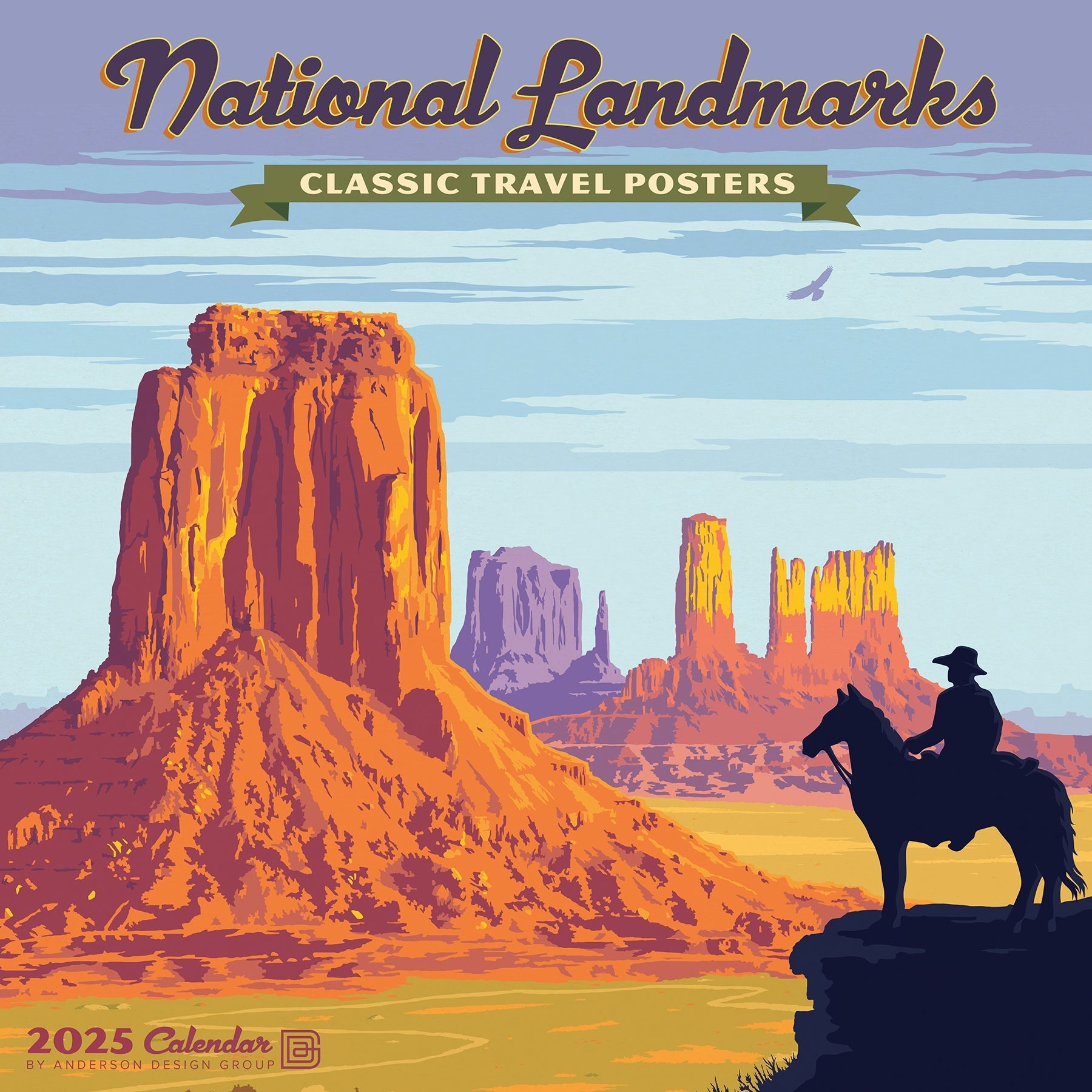 2025 National Landmarks (ADG) - Square Wall Calendar (US Only)