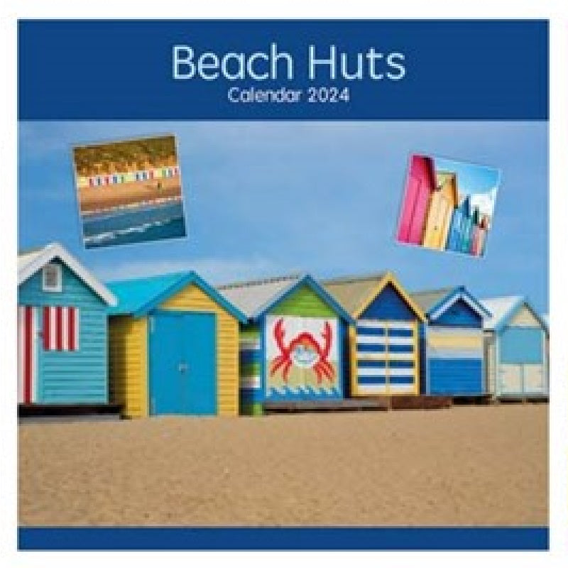 2024 Beach Huts - Square Wall Calendar