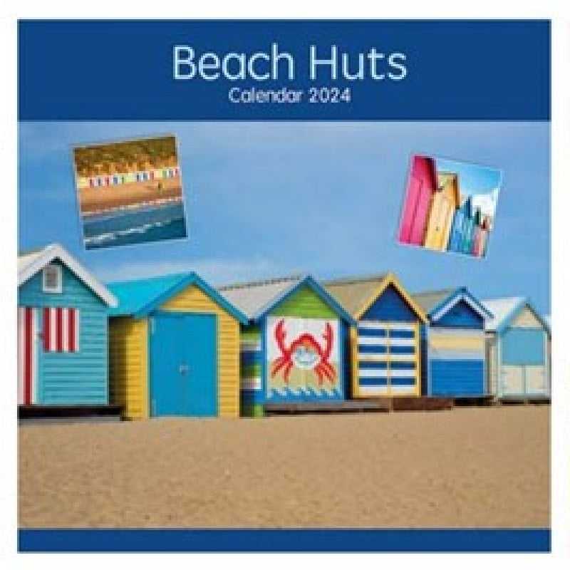 2024 Beach Huts Square Wall Calendar