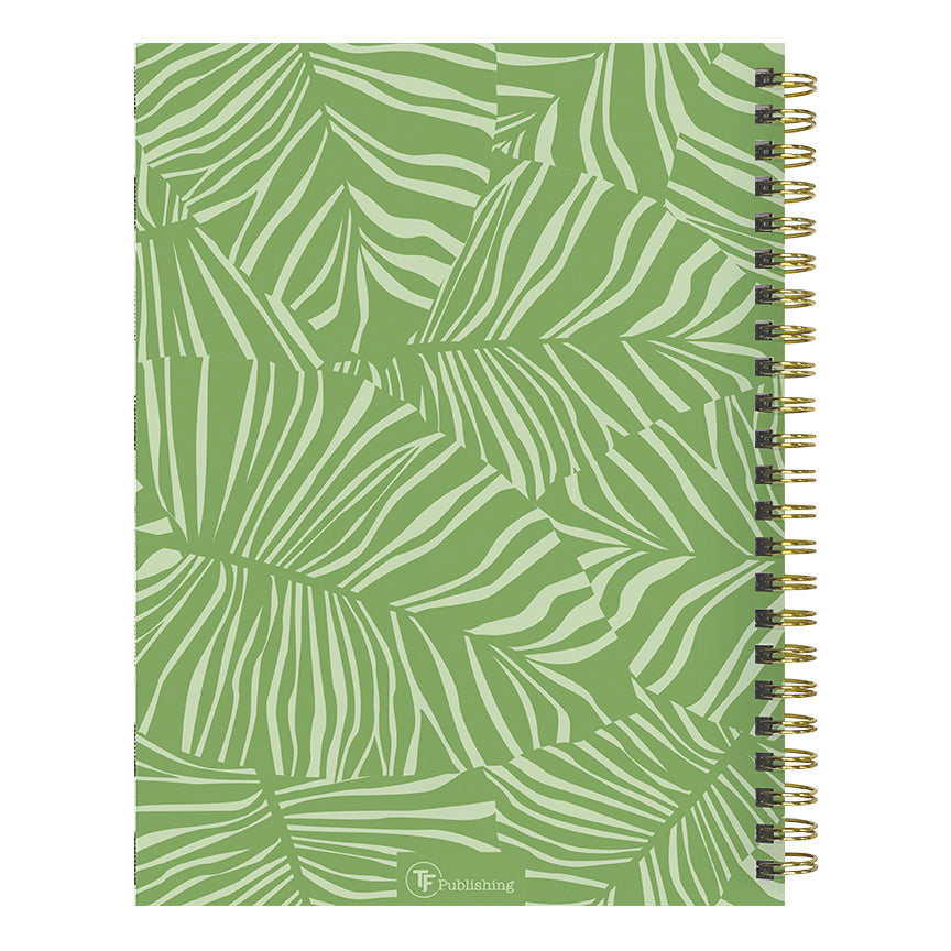 July 2024 - June 2025 Verde Fronds - Medium Weekly & Monthly Academic Year Diary/Planner