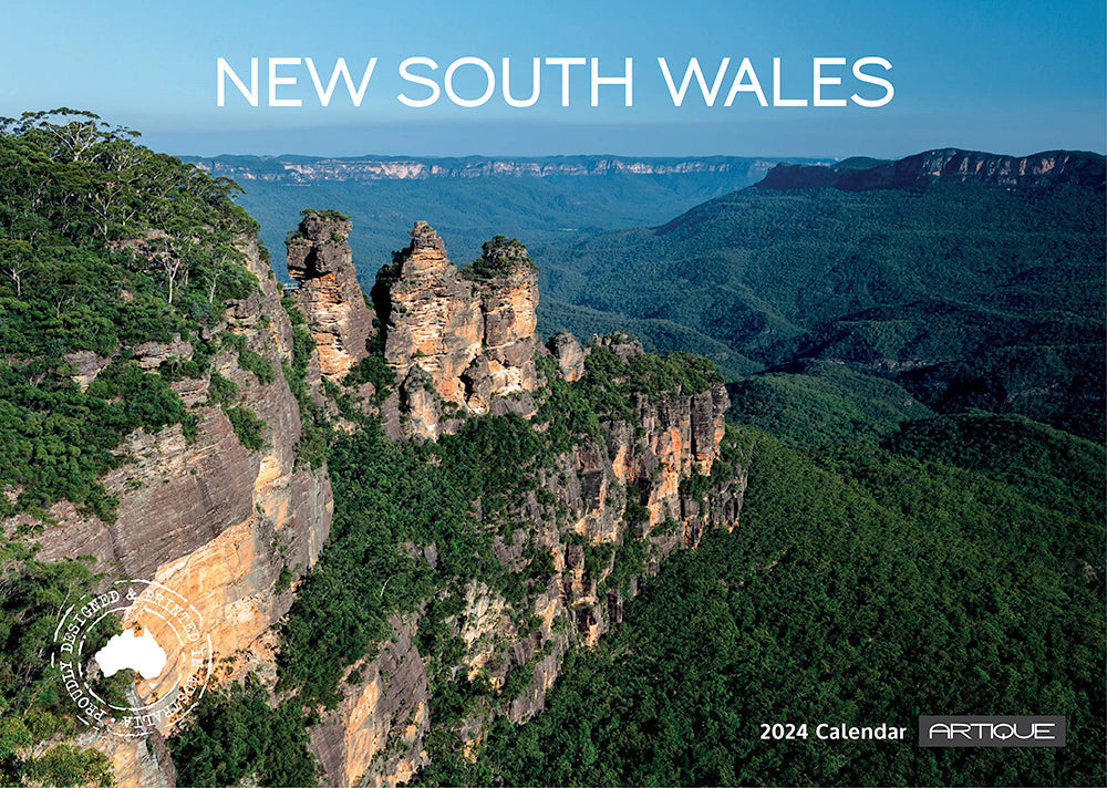 2024 New South Wales (by Artique) - Horizontal Wall Calendar