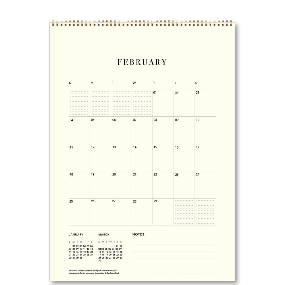 2024 Modigliani - Deluxe Wall Calendar