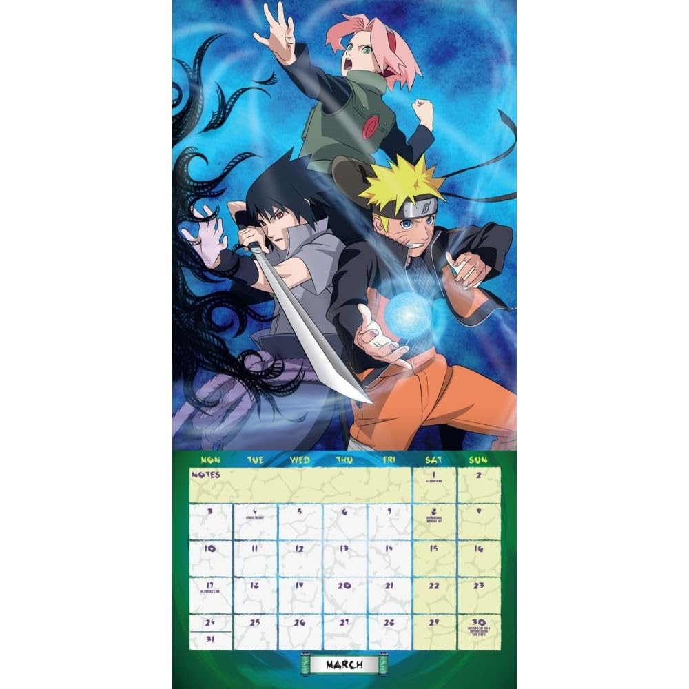 2025 Naruto Shippuden - Square Wall Calendar