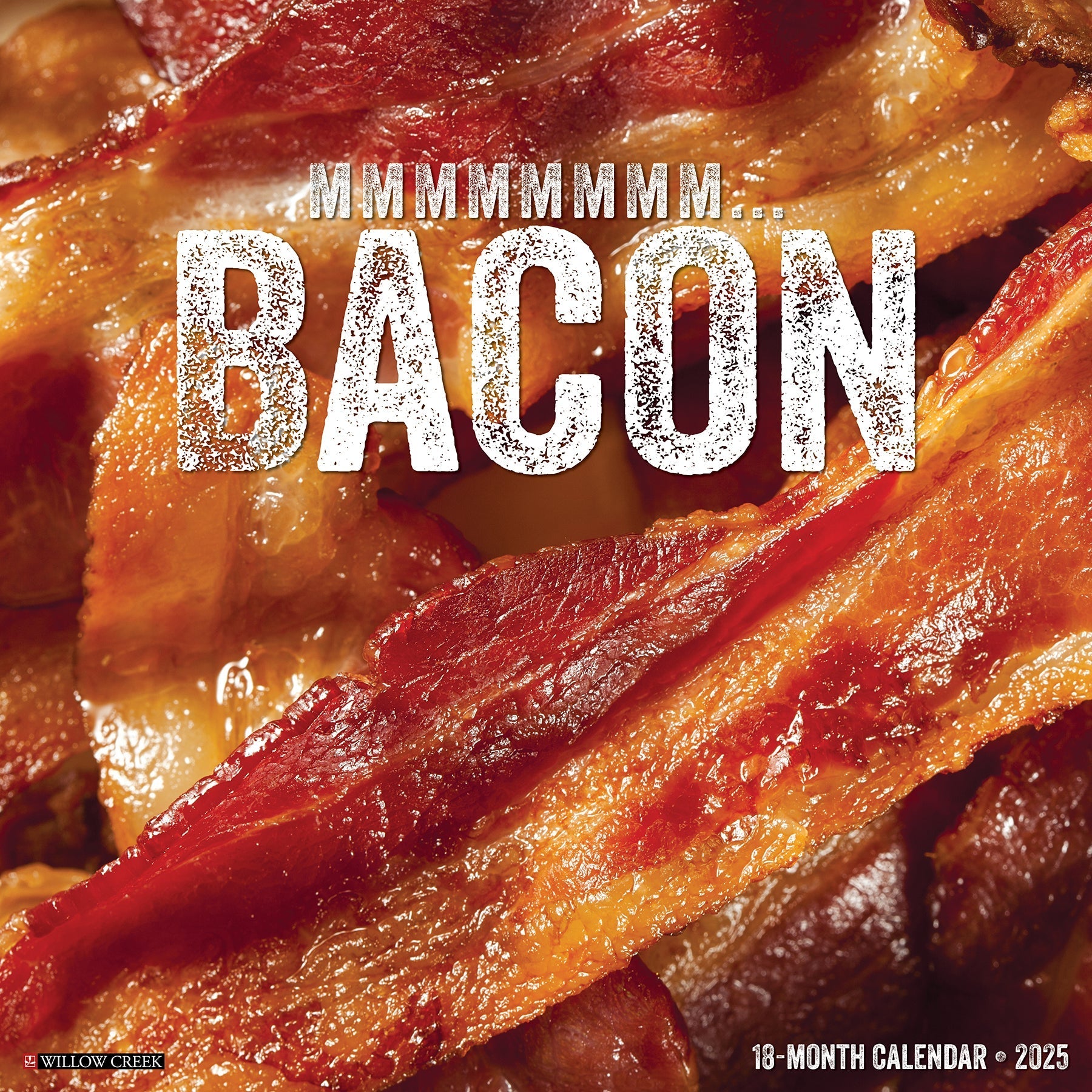 2025 MMMMMMMM  Bacon - Square Wall Calendar (US Only)