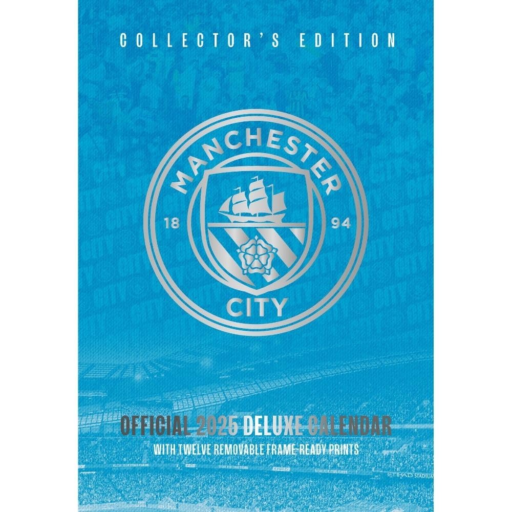 2025 Manchester City Fc - A3 Deluxe Wall Calendar