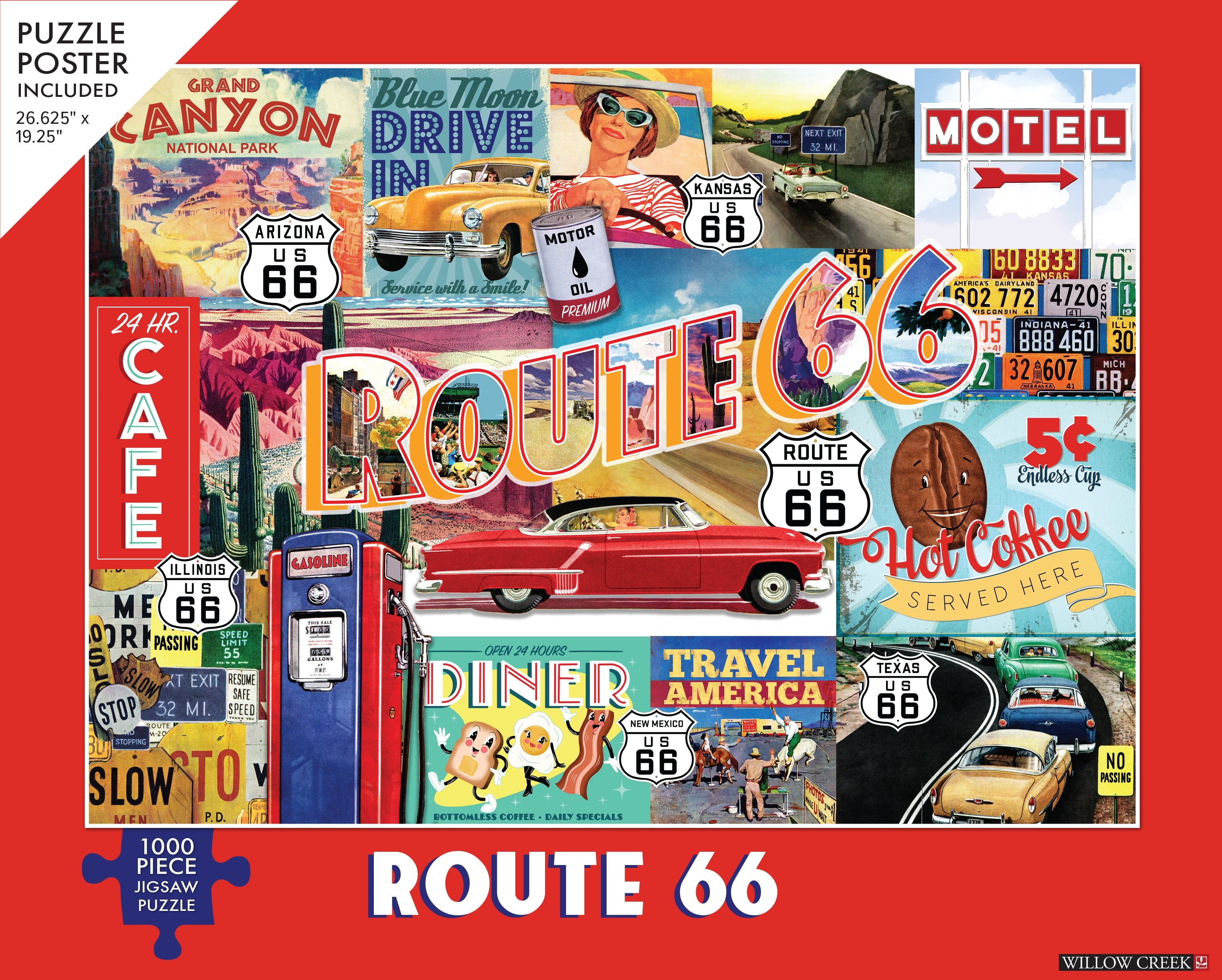 Route 66 1000 Piece - Jigsaw Puzzle