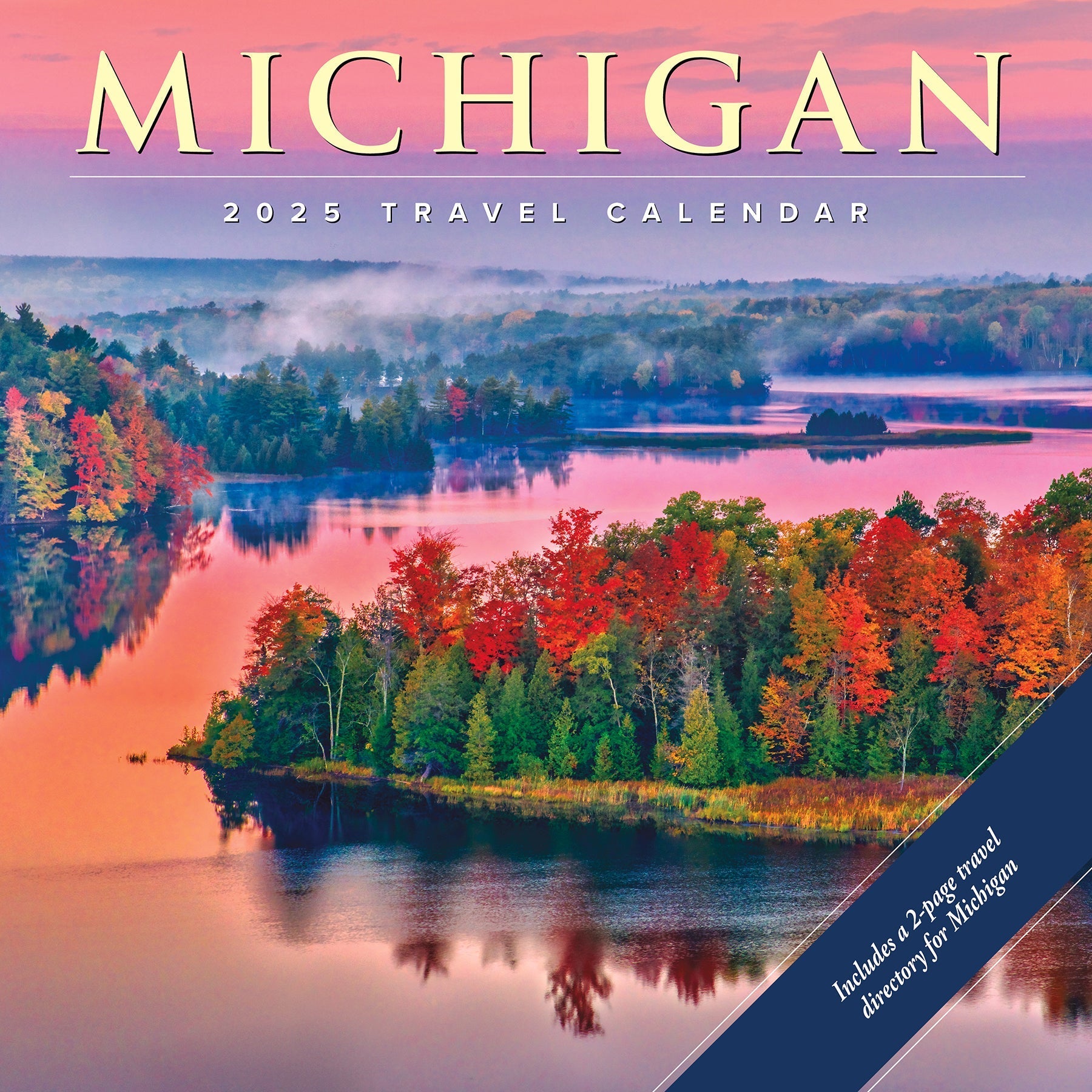 2025 Michigan - Square Wall Calendar (US Only)