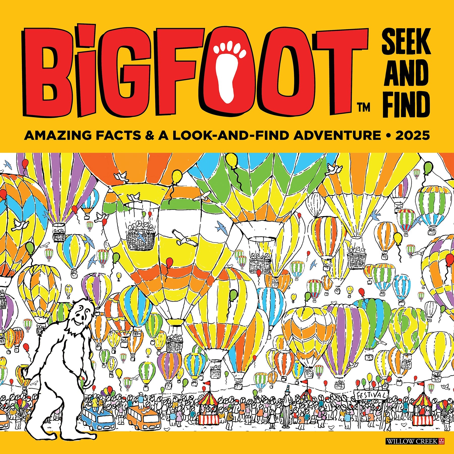 2025 Bigfoot Seek & Find - Square Wall Calendar (US Only)