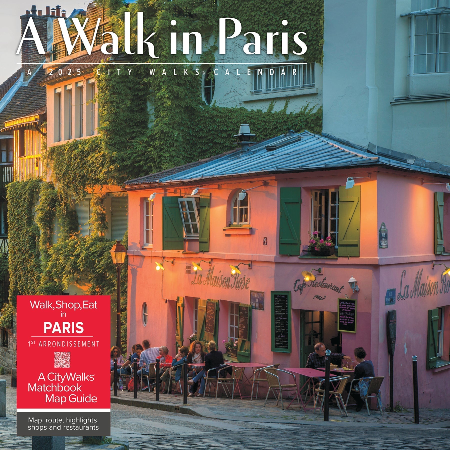 2025 A Walk in Paris - Square Wall Calendar (US Only)