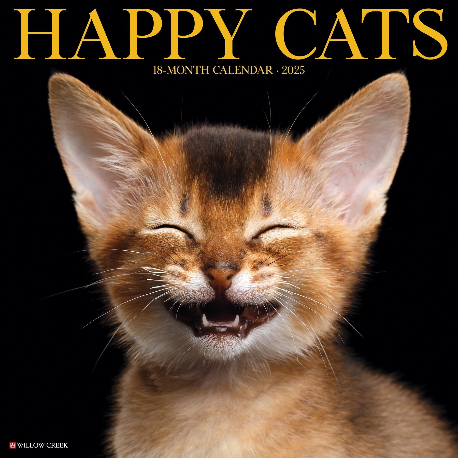 2025 Happy Cats - Square Wall Calendar (US Only)