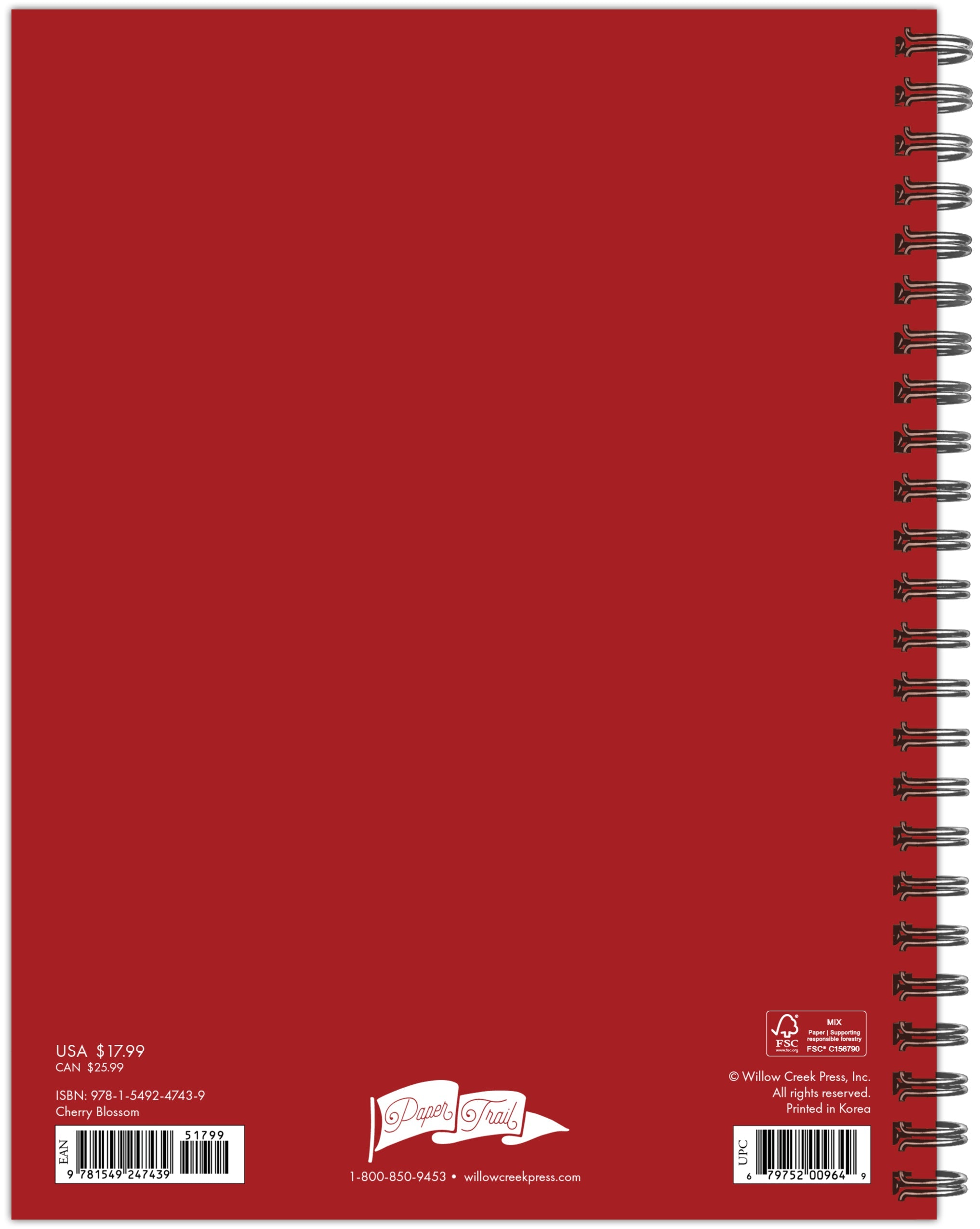 July 2024 - June 2025 Cherry Blossom - Medium Weekly & Monthly Academic Year Diary/Planner