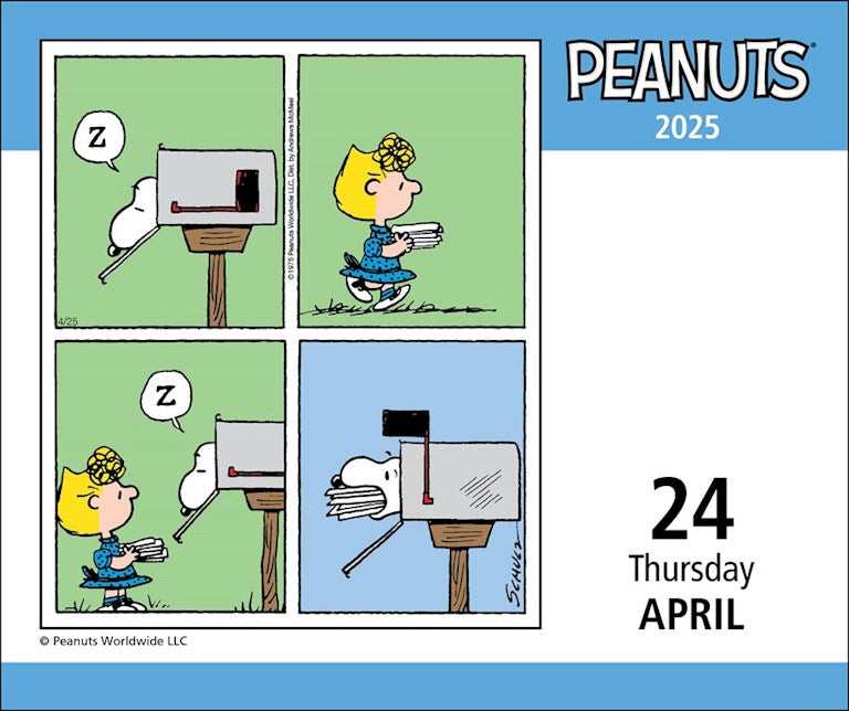 2025 Peanuts - Daily Boxed Page-A-Day Calendar