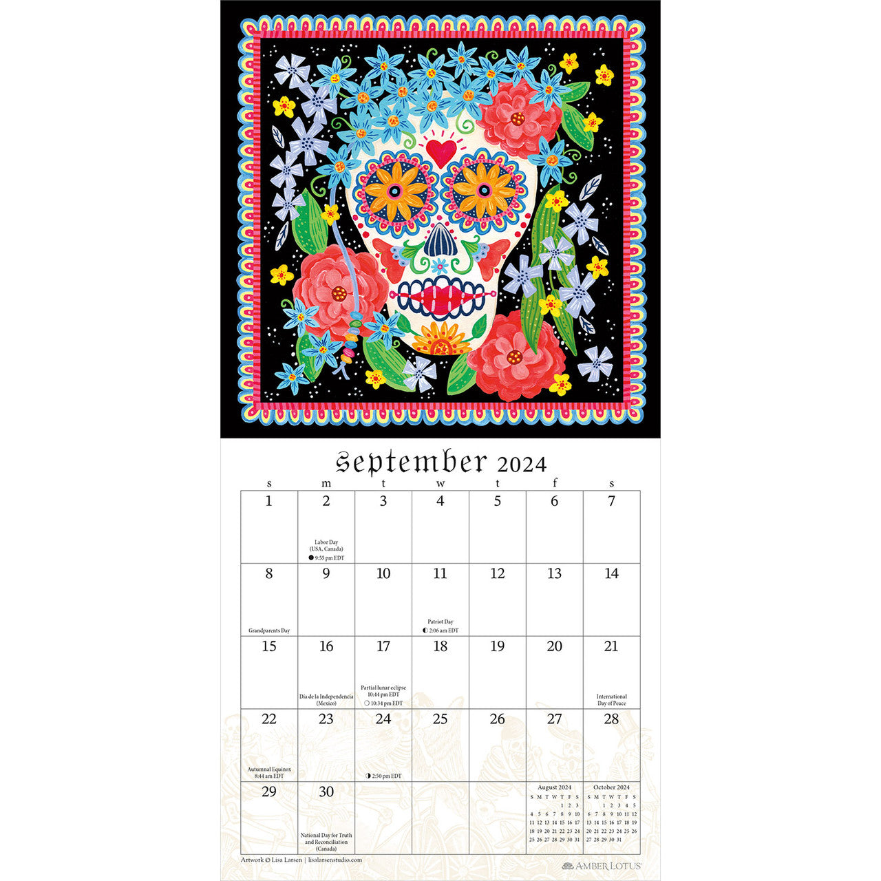 2024 Sugar Skulls - Mini Square Wall Calendar  SOLD OUT