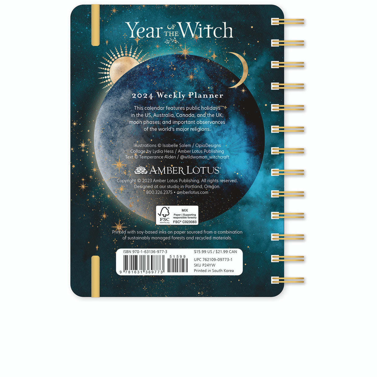 2024 Year Of The Witch - Weekly, Monthly Diary/Planner  SOLD OUT