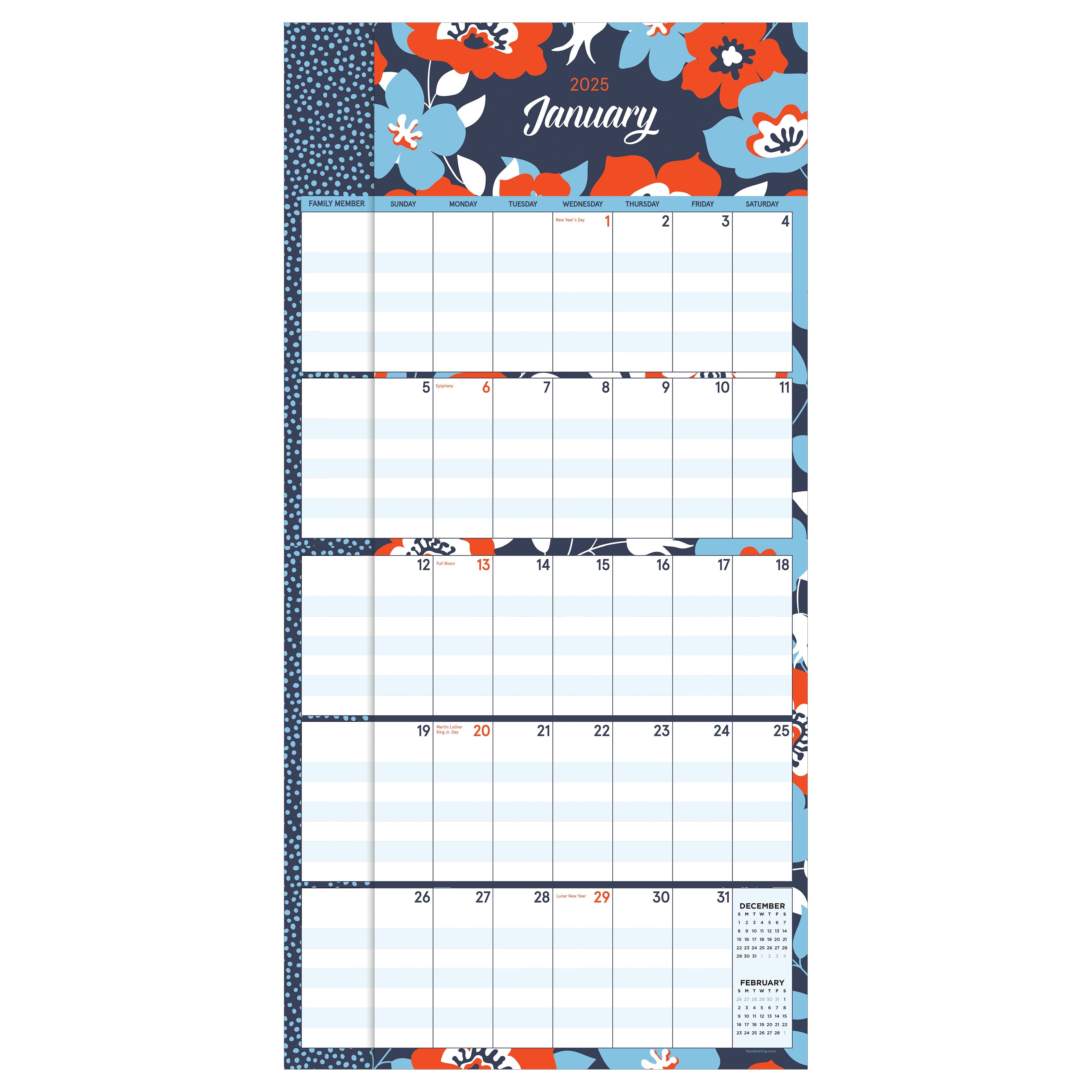 2025 Mom's Manager - Square Wall Calendar