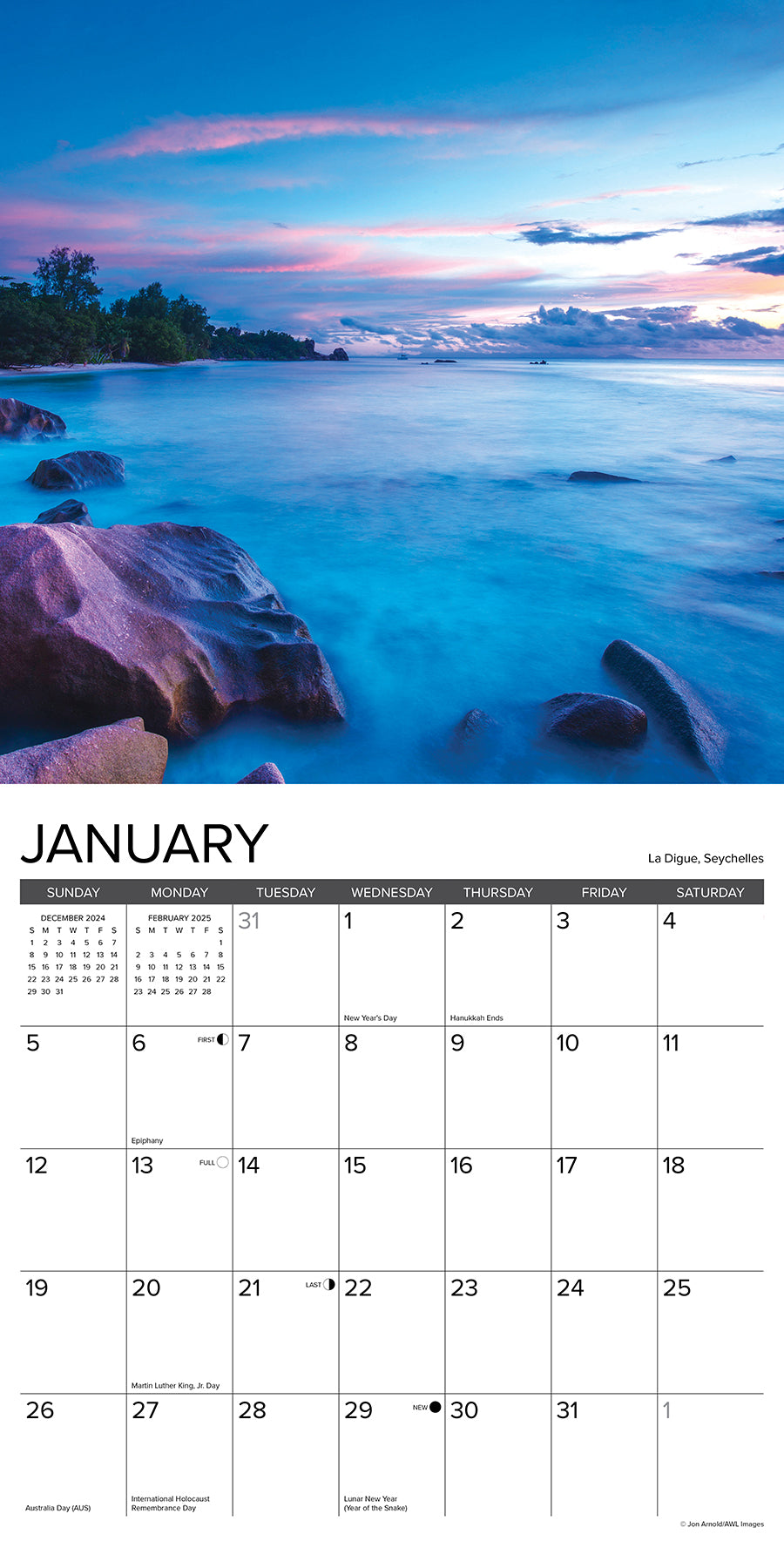2025 Ah, The Beach! - Square Wall Calendar (US Only)