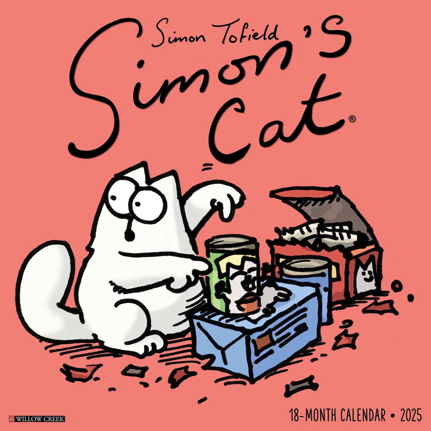 2025 Simon's Cat - Square Wall Calendar (US Only)