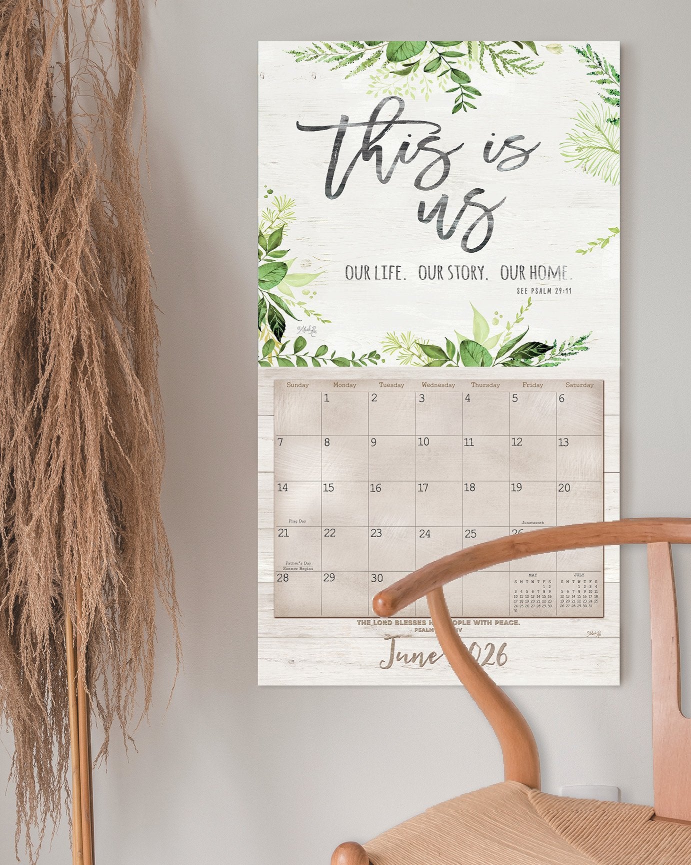 2026 Legacy Faith And Family - Scripture - Deluxe Wall Calendar