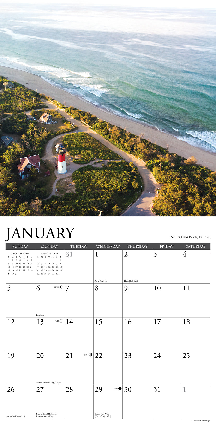 2025 Cape Cod - Square Wall Calendar (US Only)