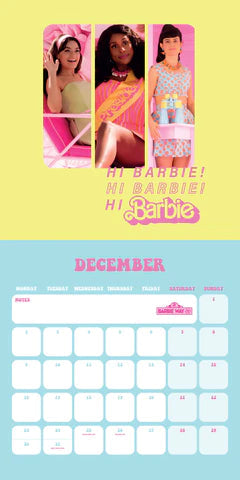 2024 Barbie Movie - Square Wall Calendar