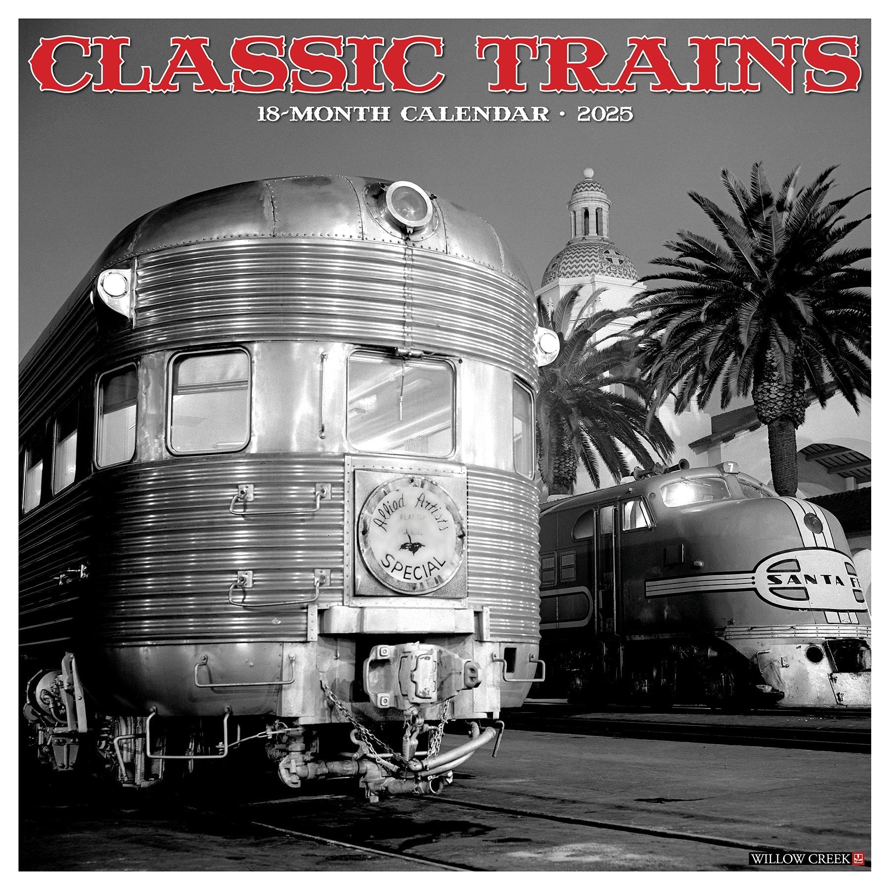 2025 Classic Trains - Square Wall Calendar (US Only)