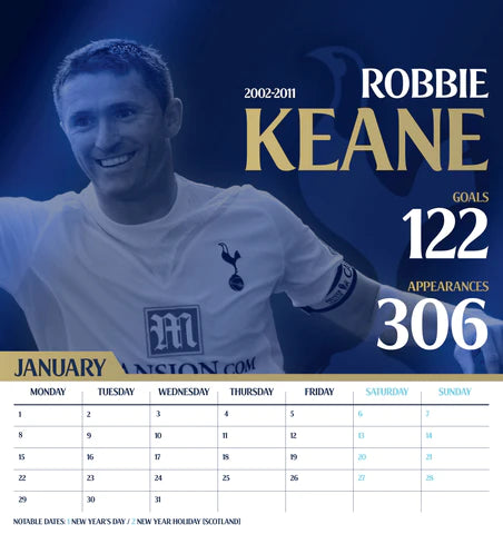 2024 Tottenham Hotspur FC - Desk Easel Calendar