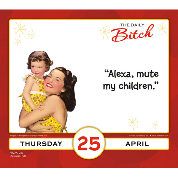 2024 The Daily Bitch - Boxed Page-A-Day Calendar  SOLD OUT