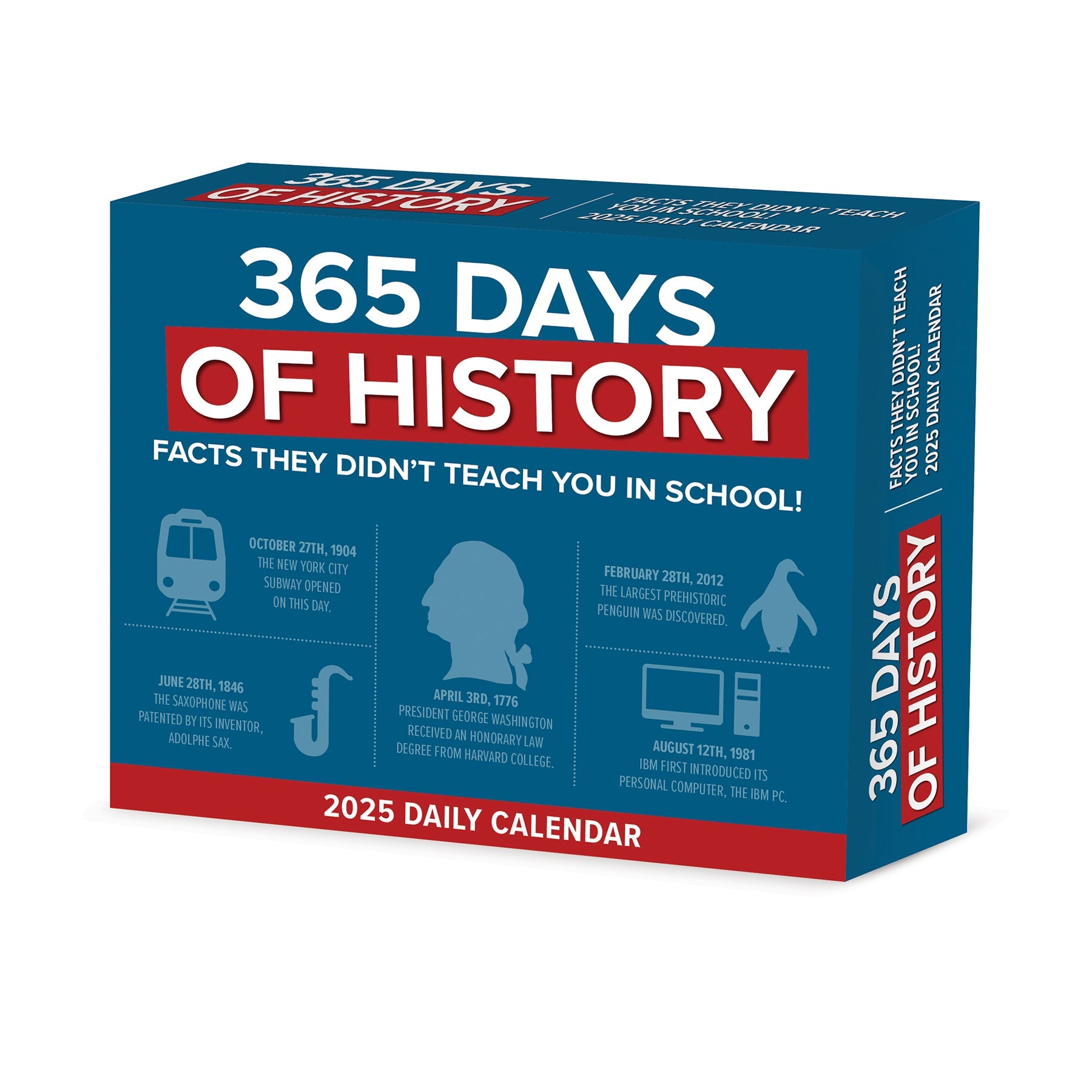 2025 365 Days of History - Daily Boxed Page-A-Day Calendar (US Only)