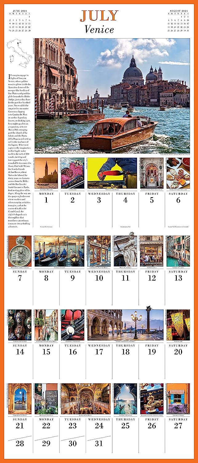 2024 365 Days In Italy - Deluxe Wall Calendar  SOLD OUT