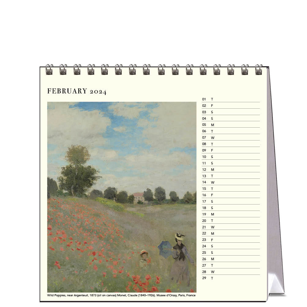 2024 Monet's Paris - Desk Easel Calendar