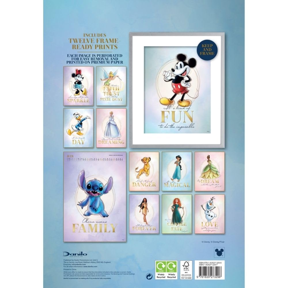 2025 Disney Classics - A3 Deluxe Wall Calendar