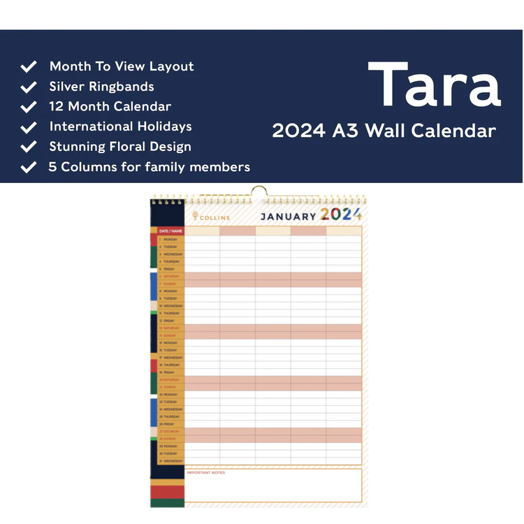 2024 Edge Mira - A3 Wall Calendar  SOLD OUT