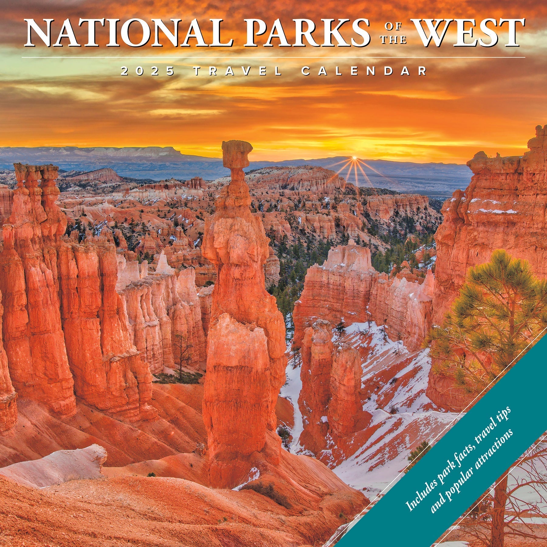 2025 National Parks of the West - Square Wall Calendar (US Only)