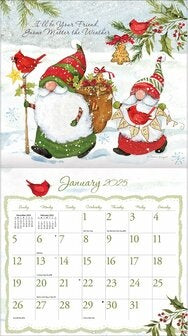 2025 LANG Gnome Sweet Gnome By Susan Winget - Deluxe Wall Calendar