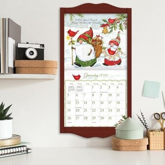 2025 LANG Gnome Sweet Gnome By Susan Winget - Deluxe Wall Calendar