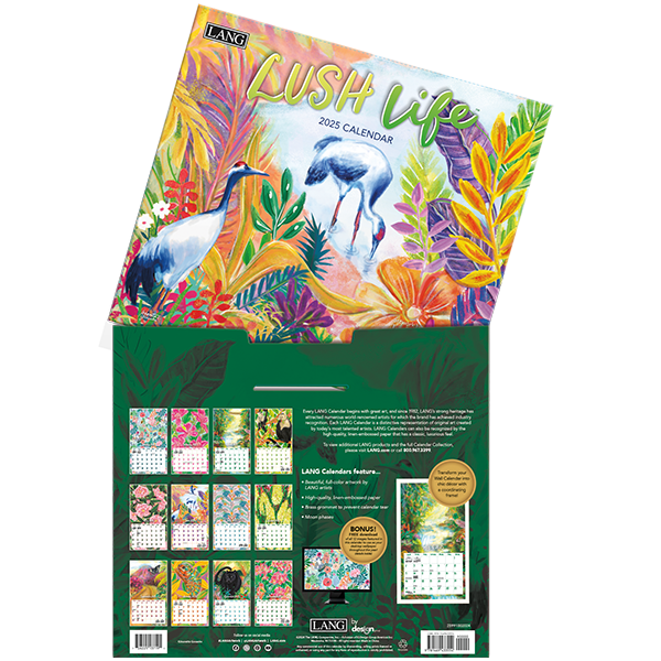 2025 LANG Lush Life By Jeanetta Gonzales - Deluxe Wall Calendar
