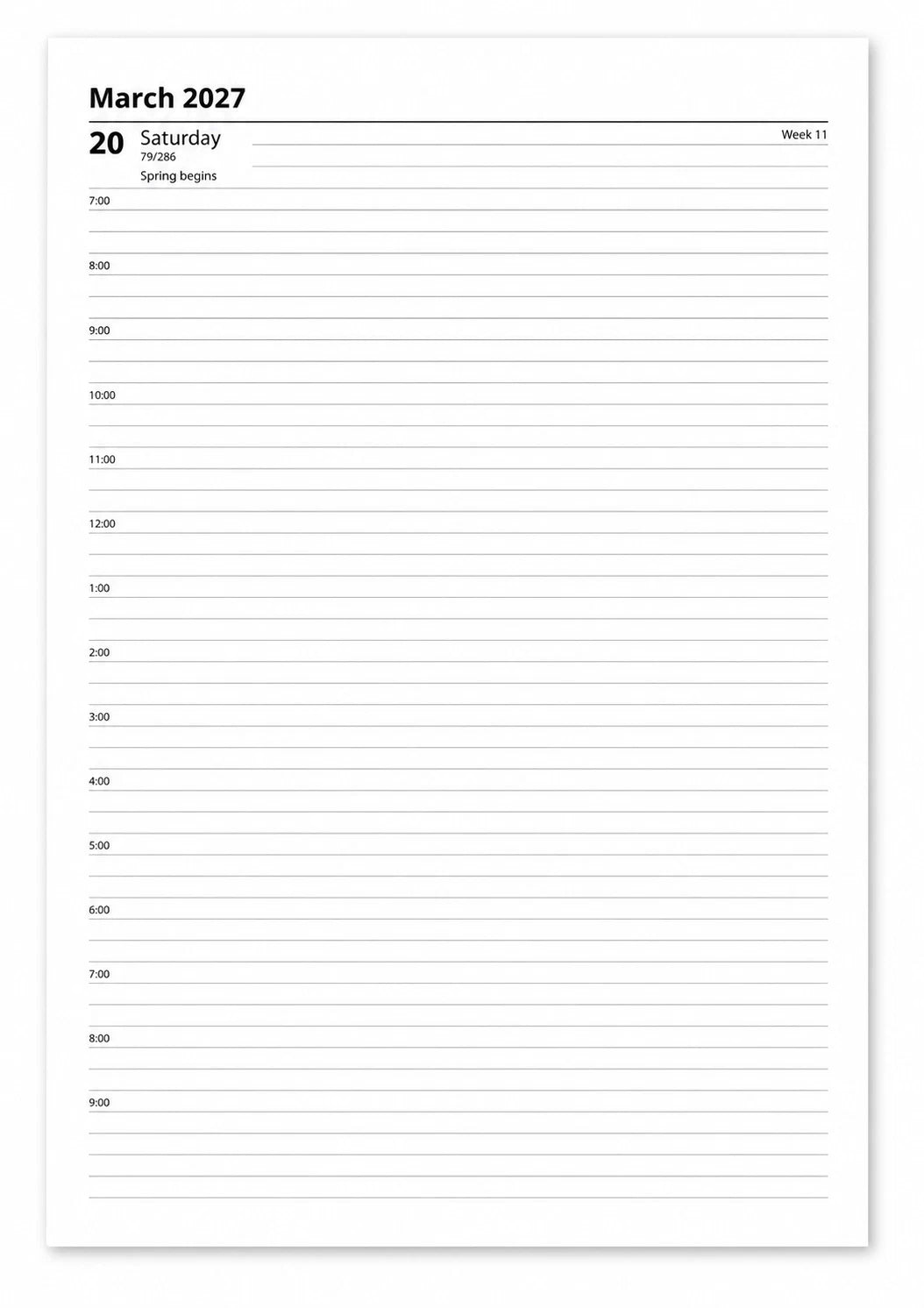 Personalised 2027 A4 Hard Cover Appointment Diary