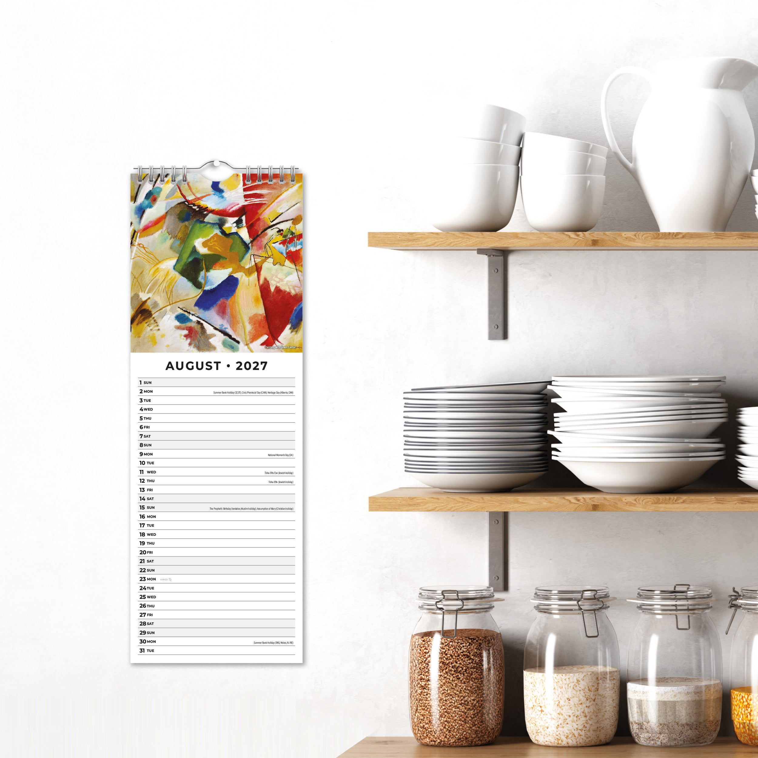 2027 Kandinsky - Slim Wall Calendar