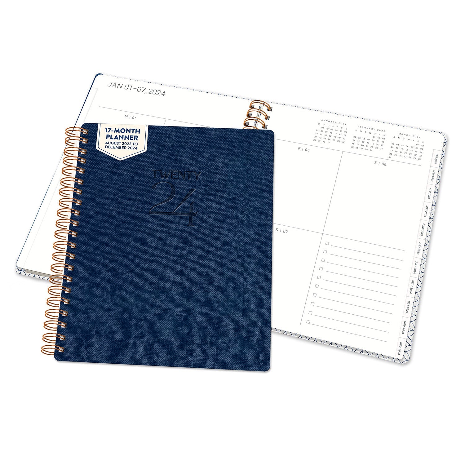 2024 Oxford Blue - Baxter Monthly & Weekly Diary/Planner  SOLD OUT